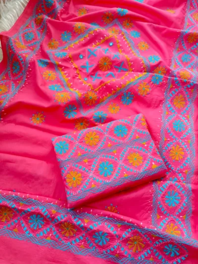 Hand Embroidered Unstitch Three Piece Premium Set - Dress Code 06
